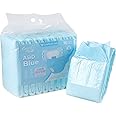 CutiePlusU Disposable Adult Diaper Heavy Absorption Dry Surface Adult Diapers All Night- Blue 10 Pieces (Medium 28"-38")