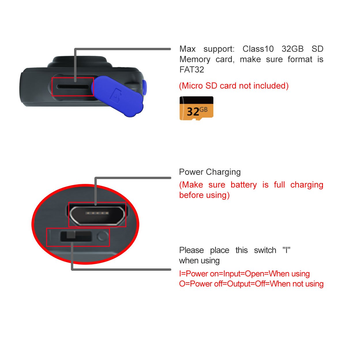 DROGRACE Kids Camera Waterproof HD Action Cam Digital Camera 1080P Underwater Sports Camera Camcorder DV for Girls Boys Birthday Holiday Gift Learn Camera Toy with 1.77 Inch LCD Screen (Blue)