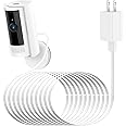 ALERTCAM Power Adapter for Ring Indoor Cam (2nd Gen) and Ring Indoor Cam(1st Gen), with 25Ft/7.5m Flat Charging Cable Continuously Charge Your Camera (NOT Compatible with Ring Stick Up Cam)