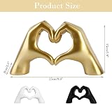 Kityemo Love Finger Statue Gold Modern Art Sculpture Gesture Decor Large view 2
