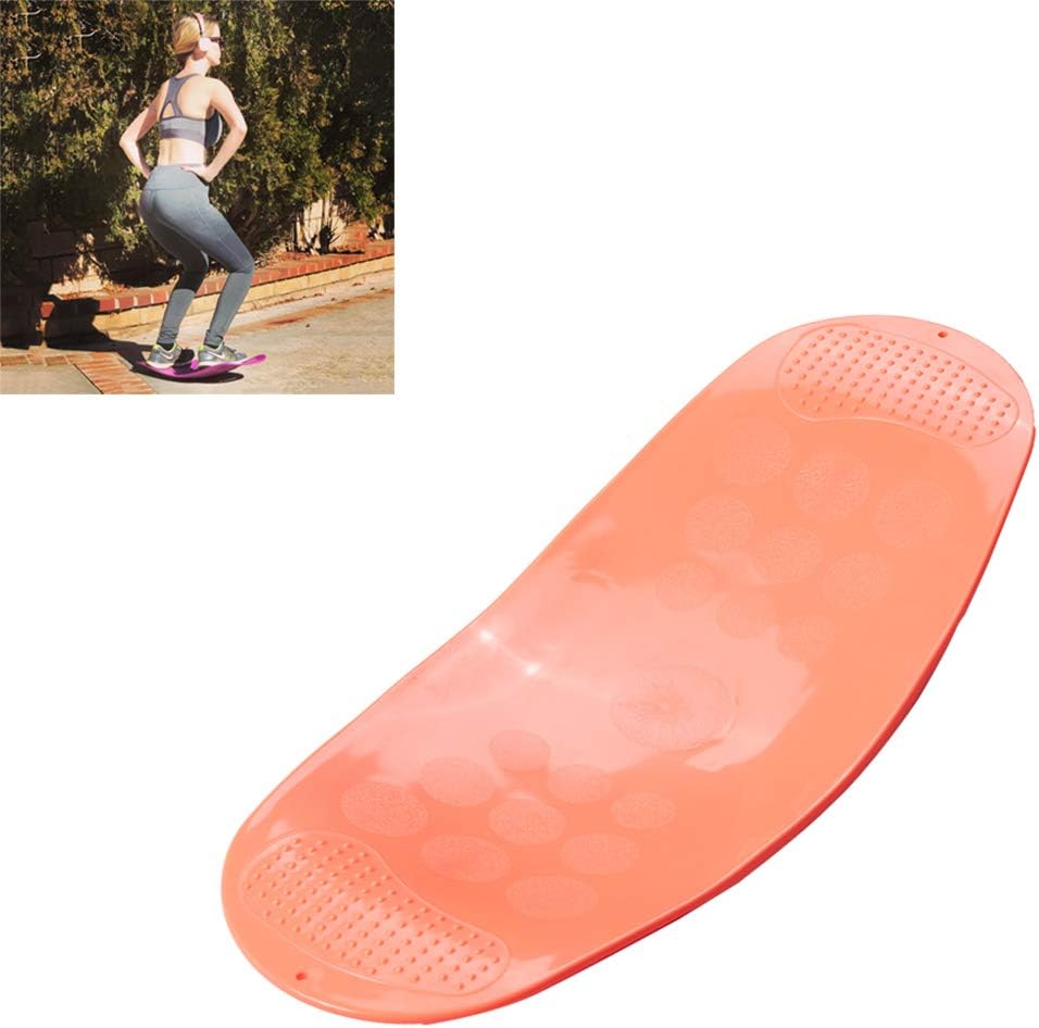 LTLGHY 60CM Board Fitness Board for Adults – The Abs Legs Core Workout Balancing Board Fit Board for Stability Training, Twisting Exercise, Abs Arms Legs Balance,Orange