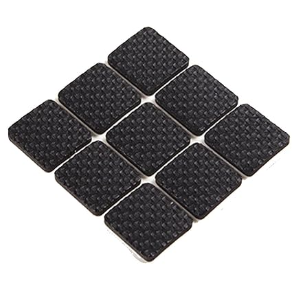 Furniture Feet Pad, Non Slip Chair Leg Feet Rubber Cap Pad Furniture Table Cover Heavy Duty Adhesive Hardwood Laminate,Wood Flooring Protectors(#4 2.8cm*2.8cm/1.10