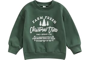 Thorn Tree Toddler Boys Girls Christmas Sweatshirt Long Sleeve Pull On Sweater Unisex Little Kids Fall Winter Clothes