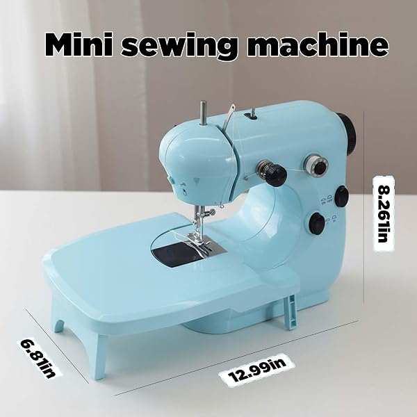 SEWING MACHINE KITS FOR HOME & SCHOOL | BEGINNER-FRIENDLY 2-SPEED MINI MACHINE FOR DIY CRAFTS, HOUSEHOLD REPAIRS & FUN SKILL-BUILDING WITH KIDS & ADULTS 301FRJ