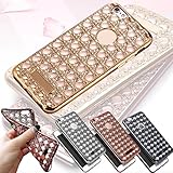 GBSELL Crystal Diamond Plating Clear Rubber Soft TPU Cover Case For iphone 6 Plus /6s Plus