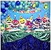 Fanghui 7x5FT Photography Background Undersea World Whale Shark Starfish Seahorse Cartoon Backdrops for Pictures Happy Birthday Party Banner Decoration Supplies Photo Booth Props