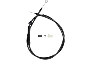 Prewired 64" Extended Clutch Cable Black Vinyl Stainless Steel Braided for 1987-2006 Harley EVO 5 Evolution 5 Speed Transmiss