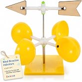 Balacoo Wind Indicator Vane Tools, Wind Direction Indicators for Kids | Durable Plastic Weather Vane Kit, School Science Stem Learning Toys for Ages 3-12 Kids - Improve Science Understanding