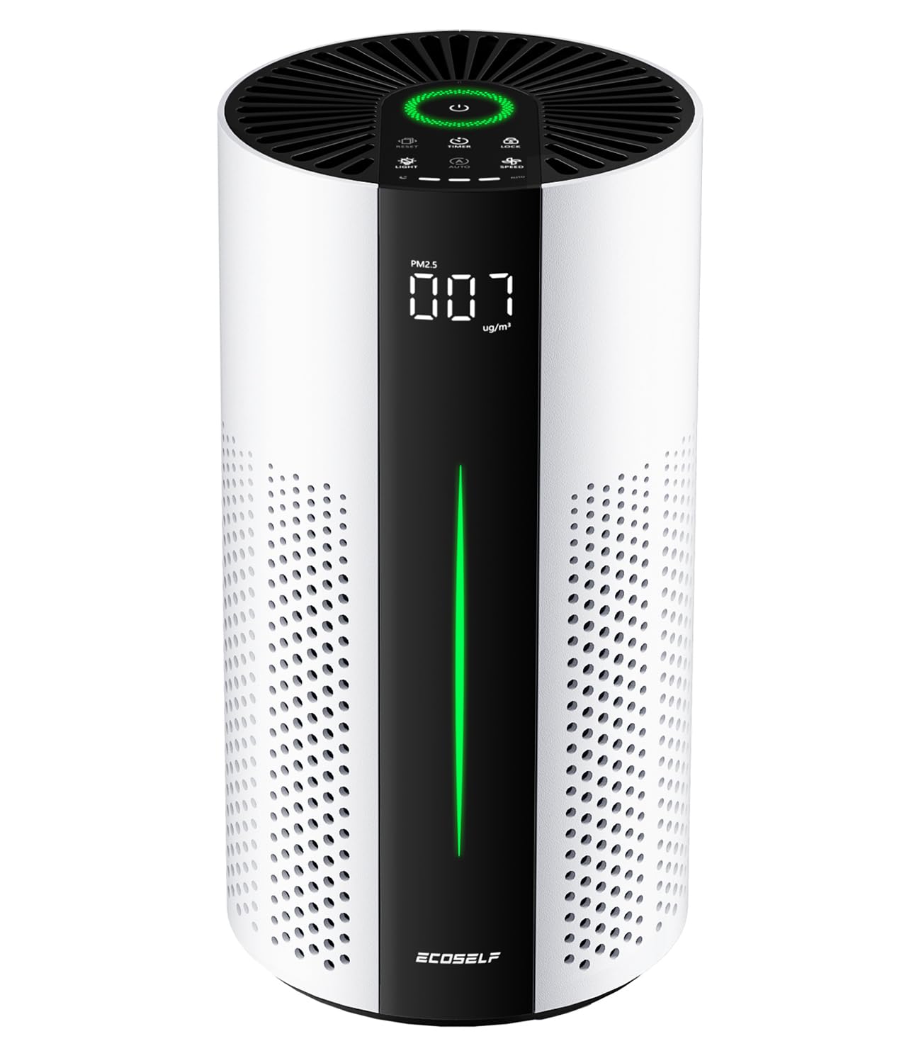 Photo 1 of ECOSELF Air Purifiers for Home Large Room up to 1800 Ft², Air Purifiers for Bedroom 360° Air Intake with Smart Auto Mode, HEPA Air Purifier, Air Cleaner for Smoke PoIIen Pet Dander, HAP609