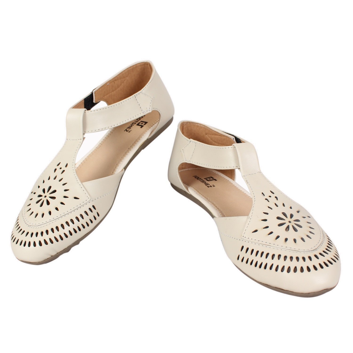 footshez women's casual cream bellies