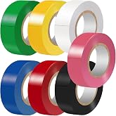 LYLTECH Electrical Tape, Multi Colored, 7 Rolls, 3/4in x 30ft | Waterproof &amp; Strong Adhesive，7 Colors Tape(Pink/Yellow/Red/Green/Blue/White/Black), Durable Easy Wrap for Wire Repair
