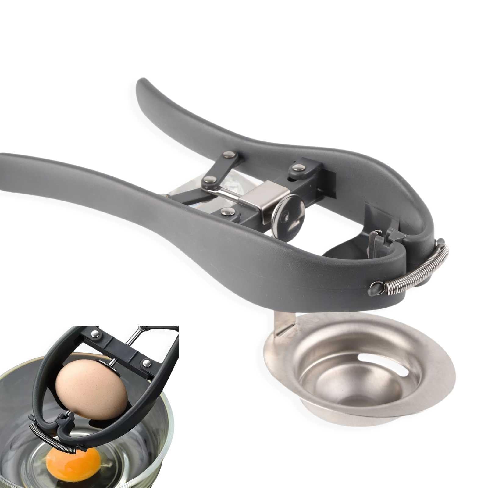 Egg Cracker Tool, Stainless Steel Egg Separator Egg Cutter Egg Opener Eggshell Cutter