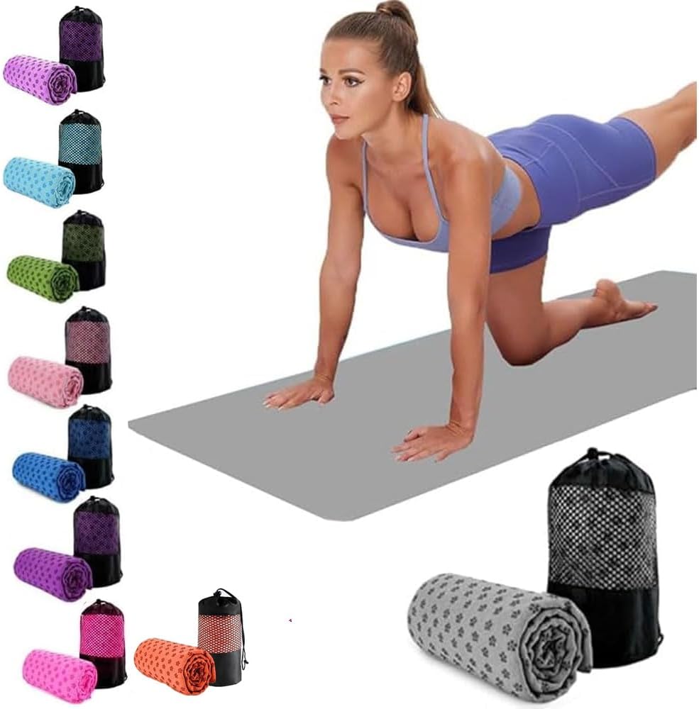 Oaygat Yoga Towel 183x63cm Non-Slip Quick-Dry Absorbent with Mesh Bag
