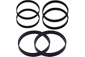 ANSOOK Replacement Vacuum Belt Set for Bissell ProHeat 2X Revolution Pet Pro Cleaner Models 1986,1964,2007,2007P, Compared to Parts 1611128 &1611129 & 1611130（6Pack）