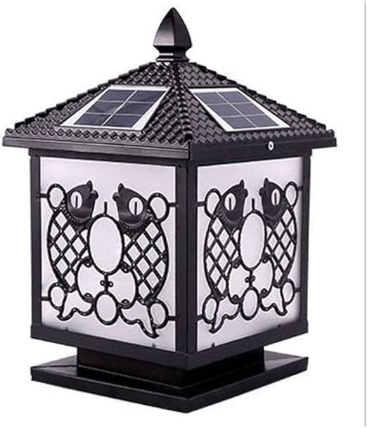 Pilar Solar Energy creatividad retro Lámpara Patio paisaje Fixture