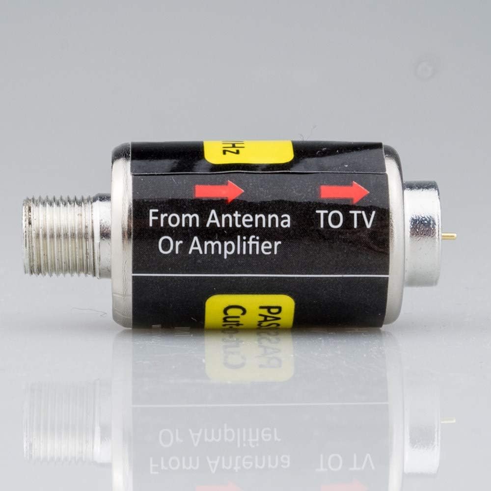LTE Filter,4G LTE Filter for TV Antenna Signals,Buind-in Lightning Arrestor F Type Male to Female Surge Protector: Electronics