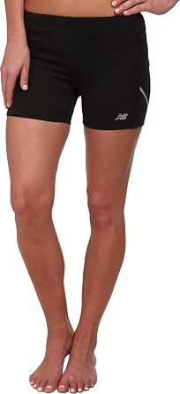 Pantaloncini attillati da donna da 4 pollici, neri, grandi: Amazon.it:  Abbigliamento