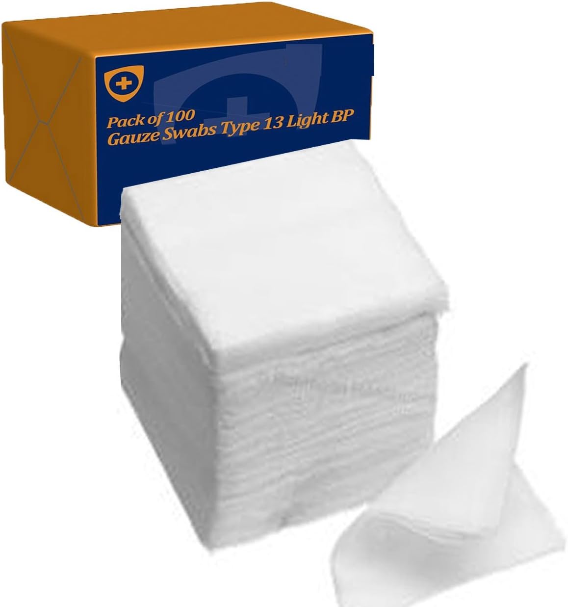 100 X 5 X 5cm Non Sterile CE First Aid 8 Ply Gauze Compresses