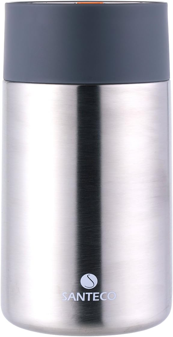SANTECO BPA-Free Vacuum Insulated Food Flask with Foldable Spoon,590ml