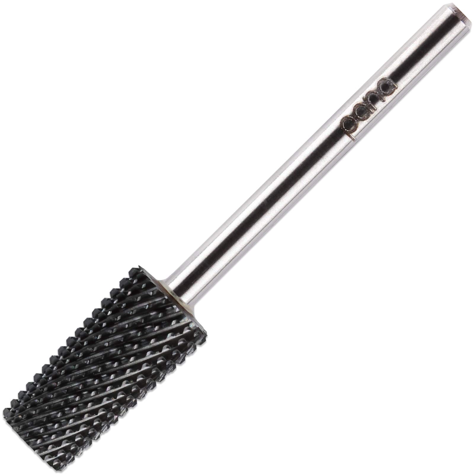 PANA Tapered Barrel Carbide 3/32" Shank Size - (Black, Medium Grit) - Fast remove Acrylic or Hard Gel Nail Drill Bit for Manicure Pedicure Salon Professional or Beginner