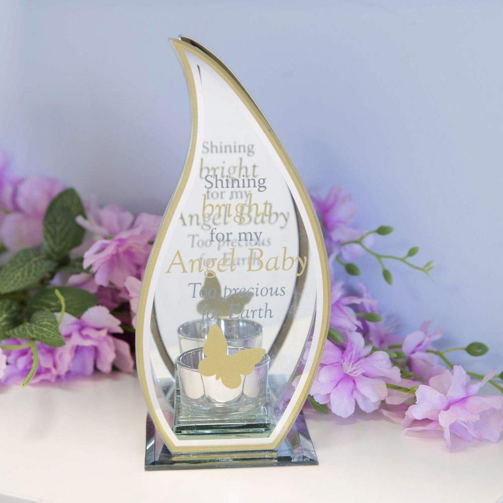 Memorial Special Remembrance Angel Baby Tea Light Holder Flame Shaped