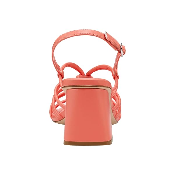 MARC FISHER WOMEN’S MAGNIFY2 HEELED SANDAL, ORANGE 800, 5