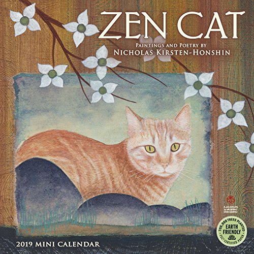 Zen Cat 2019 Mini Wall Calendar: Paintings and Poetry by Nicholas Kirsten-Honshin