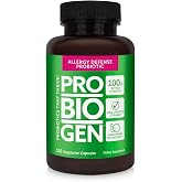 PROBIOGEN Allergy Defense Probiotic: Smart Spore Technology, DNA Verified, 100X Better Survivability, 120 Count