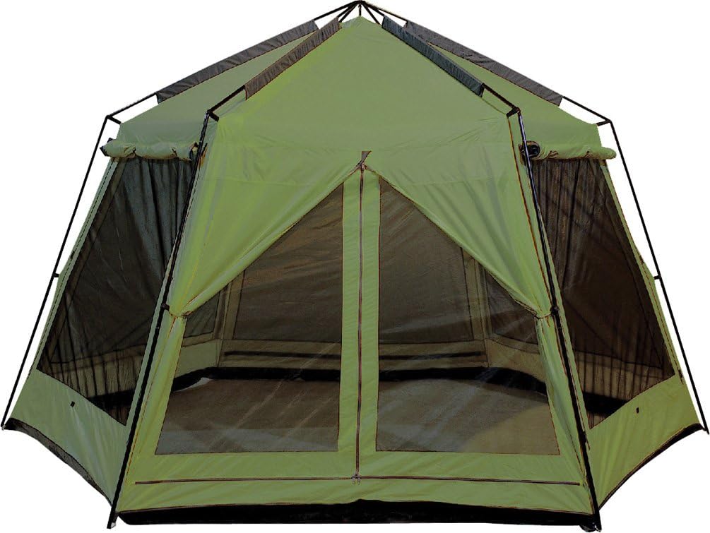 World Famous 13x12 Foot Lodge Screen Gazebos with Rain