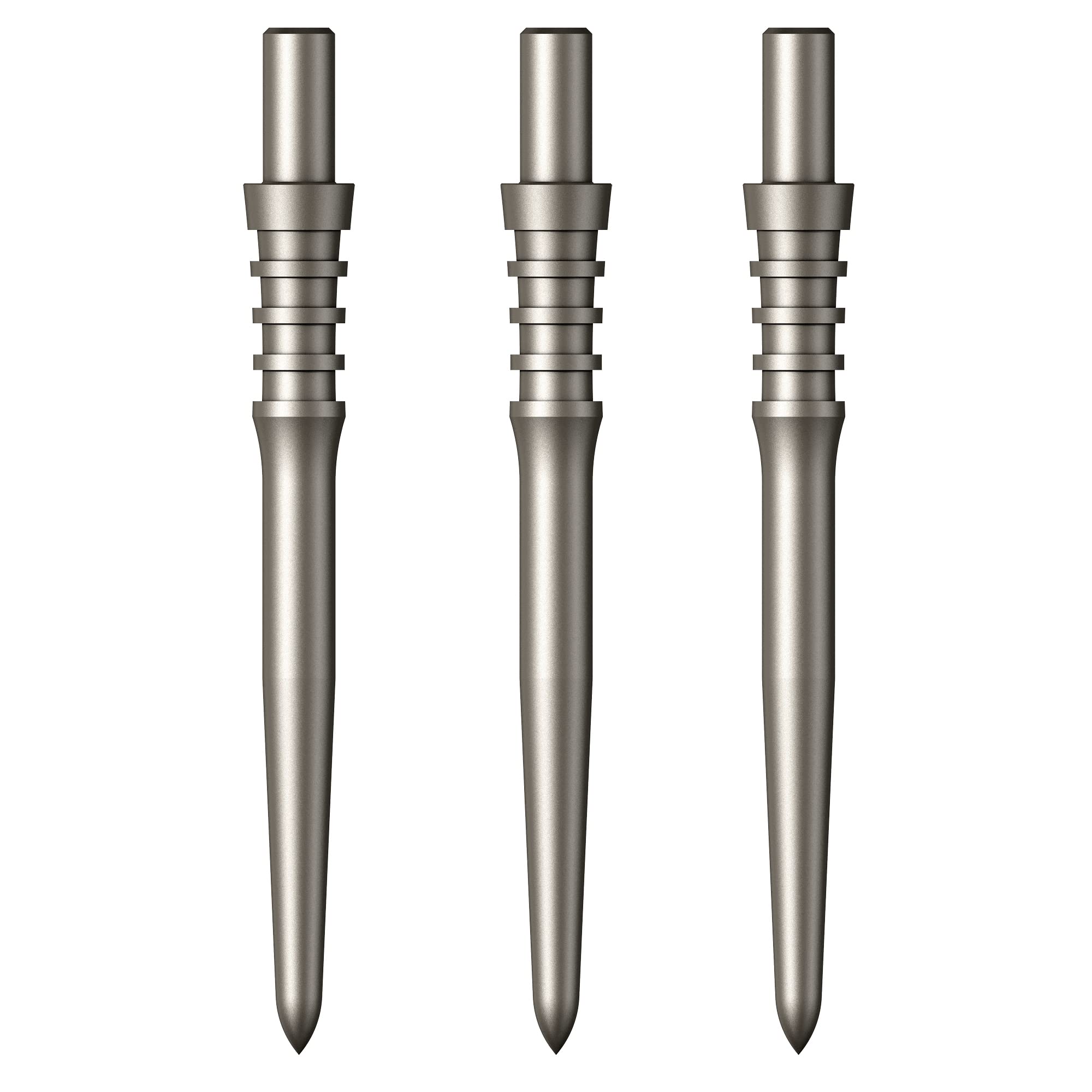Mission Darts Sniper Points Titan Pro | Steel Tip Replacement Points | 28mm Silver
