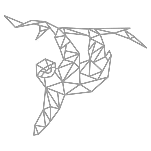 Wandkings Wandtattoo Origami Style Faultier 50 X 42 Cm