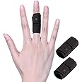 Mezeic 2 PCS Finger Splint Trigger Finger Brace Adjustable Finger Sleeve Buddy Wraps Compression Finger Support Mallet Finger Support for Arthritis Pain Sport Injuries (Single, M)