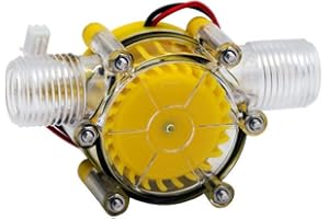 Water Turbine Generator Micro Hydroelectric Power Generator DIY LED Power Charging Tool DC 0-80V 10W (80V)