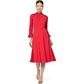 Donna Morgan Womens Ruffle Sleeve Midi DressCocktail Dress