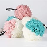 Omenluck 2Pcs Exfoliating Loofah Shower Balls Body Wash Back Scrubber Bath Set view 2