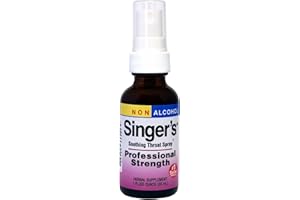 Herbs Etc. Singer's Saving Grace Professional Strength Non-Alcohol Spray - Herbal Support for Soothing Throat - Throat Comfort Spray with Yerba Mansa & Licorice - 1 fl oz (About 75 Servings)