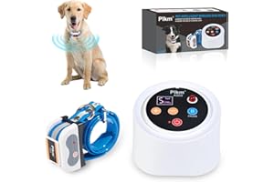 Plkm Wireless Dog Fence 2025 Newest Intelligent Pet Electric Containment System, Dog Out of Range Reminder Transmitter AI Smart Alarm, 360° Strong Signal Coverage, Display Receiver Battery Level