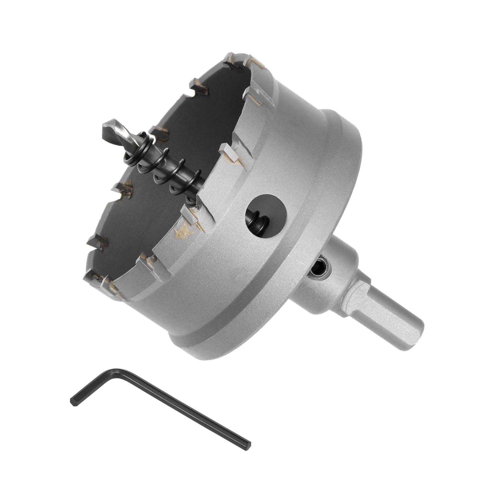 CoCud Hole Saw, 70mm Cutting Diameter, Carbide Tipped Tooth Hole Cutter Drill Bit - (Applications: for Stainless Steel Sheet Metal), 1-Piece