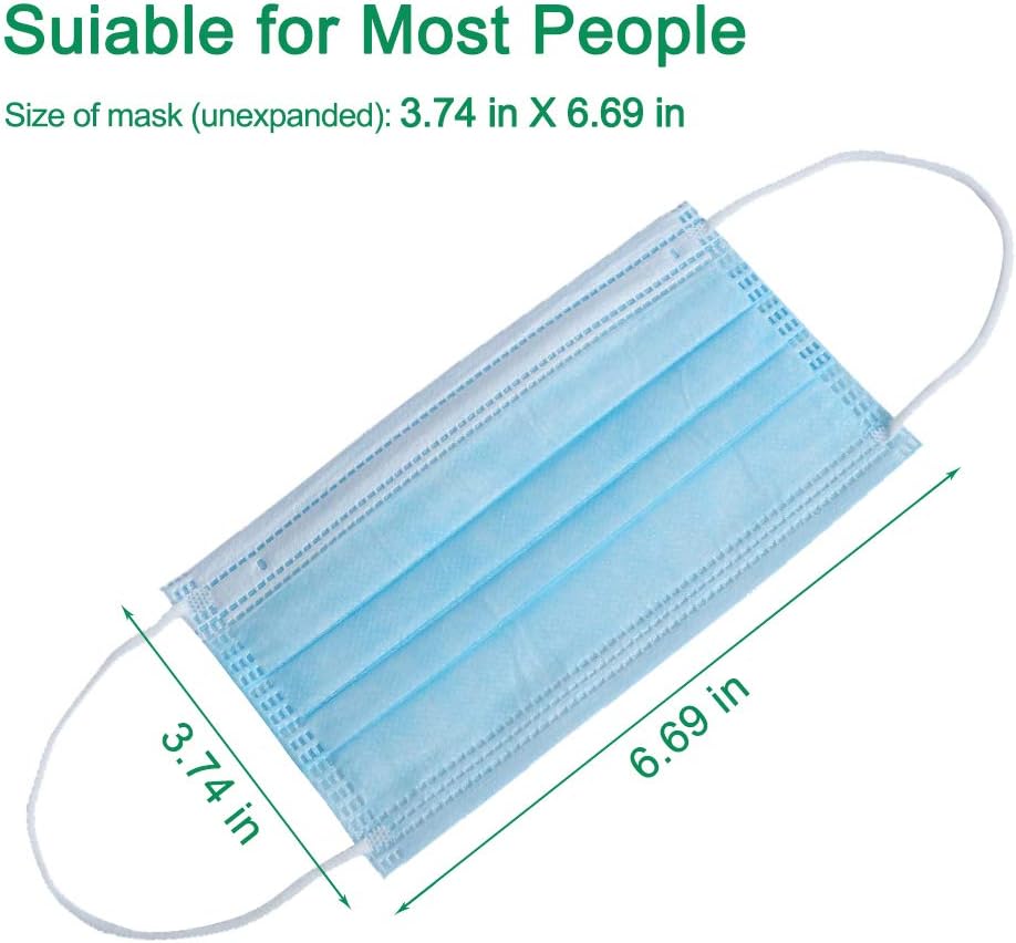 SfAVEreak Face Mask Disposable Blue (Pack of 50): Beauty