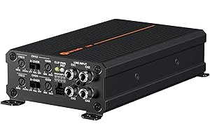 Fosi Audio CA30 4 Channel Car Amplifier Class D, Independent Crossover RCA/High Level Input, 88% Efficiency 100W x 4 @ 4Ω/320