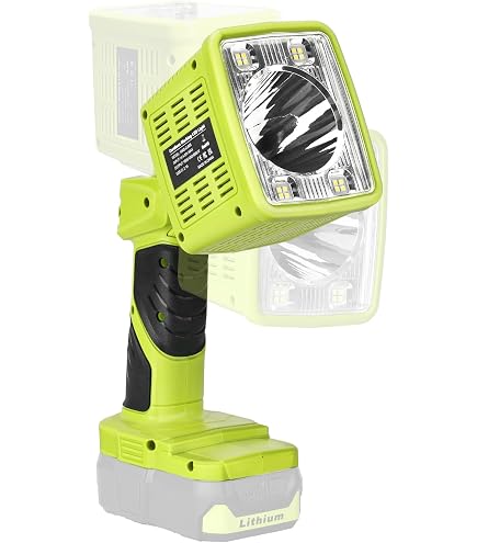 Lampe Sur Pince RYOBI 18V ONE+ 900 Lumens – Rotation 300°/290° – Éclairage Puissant Mains Libres