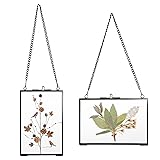JUXYES Set of 2 Brass Wall Hanging Photo