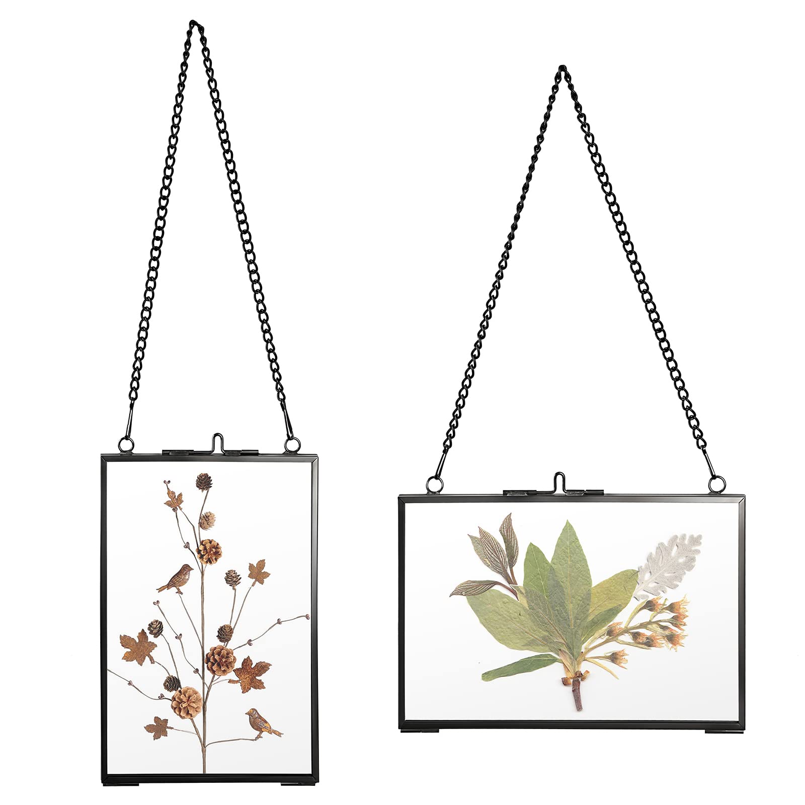 JUXYES Set of 2 Brass Wall Hanging Photo