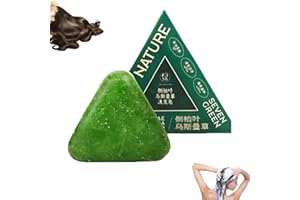 2026 Upgraded Nature Triangle Shampoo Bar, Nature Seven Green Soap Shampoo, for Hair Care for Women and Mens (1 Pcs)