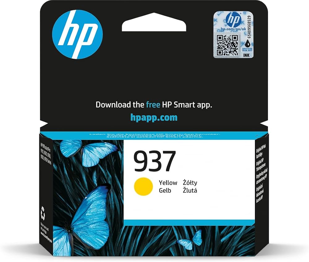 HP 937 Yellow Original Ink Cartridge for OfficeJet Pro 91xx 97xx