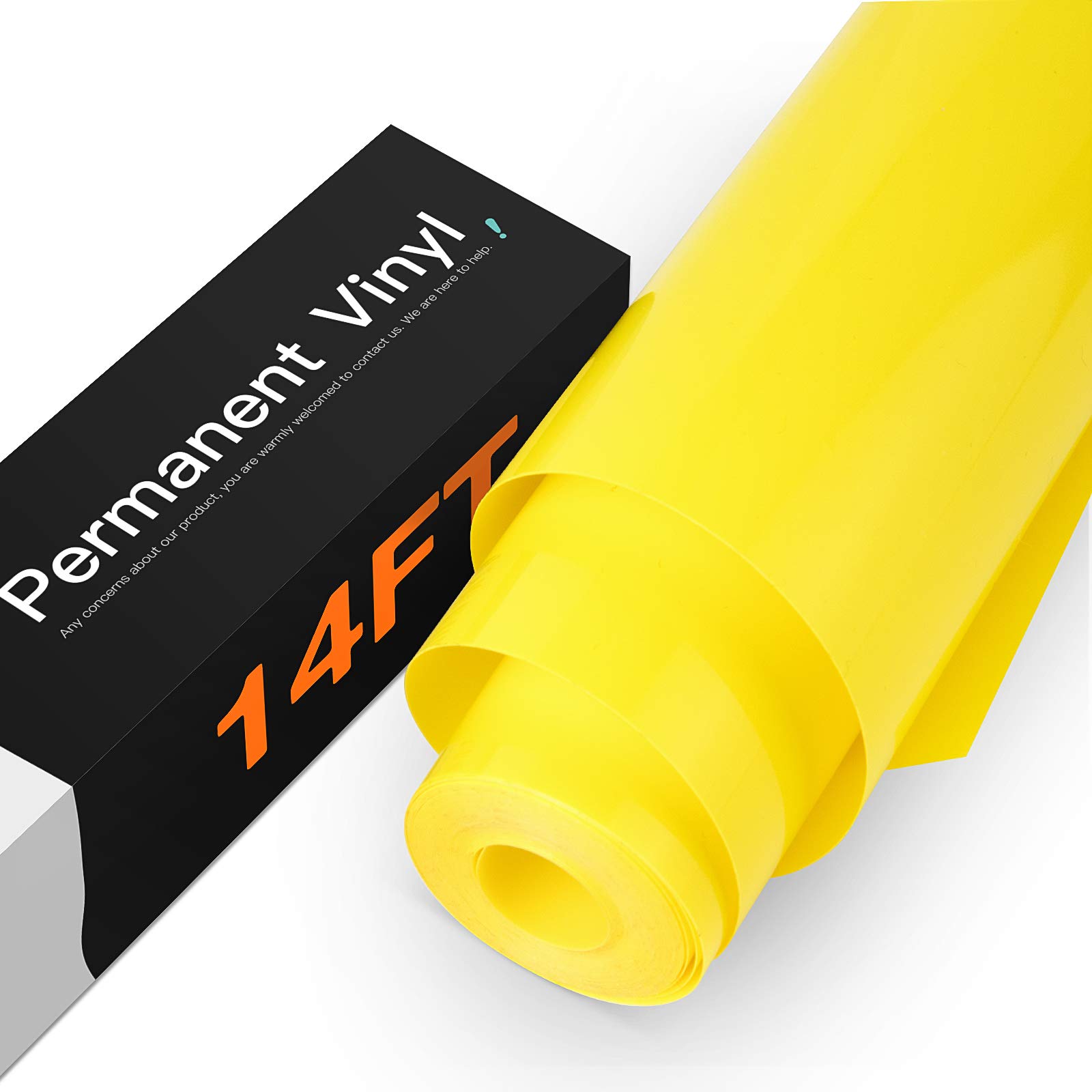 HTVRONT Yellow Permanent Vinyl - 12" x 14 FT