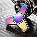 Fidget Spinner Stainless Steel by OHQ - EDC Premium Hand Spinner Toy for Killing Time - reduces Anxiety, increases Focus, helps ADHD&Autism (Rainbow)