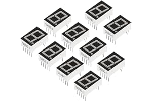 PATIKIL LED Display Digital Tube, 20 Pack Common Anode 7 Segment 10 Pin 1 Bit 2.1V 0.56" Digit Height LED Display Module for Electronic Driver Board, Red