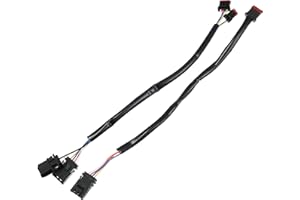 X AUTOHAUX 10 Inch Handlebar CAN Bus Circuit Wire Extension Harness for Harley Davidson Softail Dynas Electra Glide Road Glide Sportster Handlebar Wire Extension Switch Wiring Harness