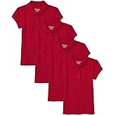 The Children's Place Girls Short Sleeve Ruffle Pique Polo, 2 Pack